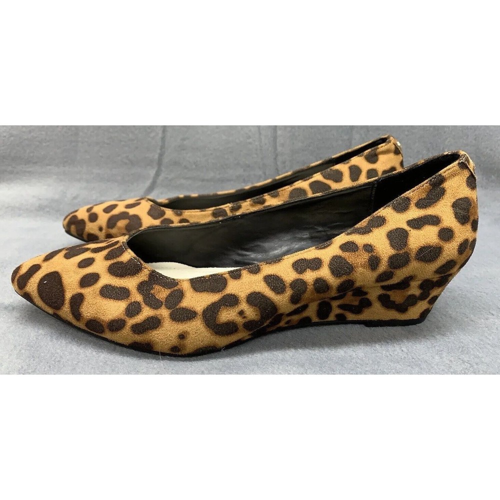 NWOT Anne Klein Iflex Akerika Wedge Shoes Women’s Size 8.5 Cheetah Print - Picture 3 of 14